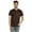 Brown, variant on Solid Henley T-Shirt For Mens Cotton Short Sleeve Tee Shirts Pocket Shirt