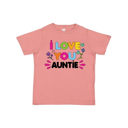 

Inktastic I Love You Auntie with Flowers Gift Toddler Toddler Girl T-Shirt