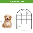 thumbnail image 2 of 16.5 "L x 12.6 "W, No-Dig Fence, Decorative Garden Fence, Rustproof Metal Fence (10 pcs), 2 of 8