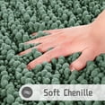 thumbnail image 2 of Alfombra de baño Yimobra Soft Shaggy Chenille, 80 x 50 cm, color verde, 2 of 9