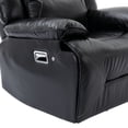 thumbnail image 4 of Home Theater Seating, 360° Swivel Manual Recliner with a LED Light Strip, Movie Theater Recliner for Living Room/Bedroom, 4 of 9