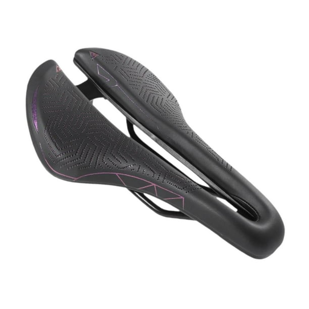 Asiento de bicicleta impermeable para Mujeres Hombres Negro y morado Colamx