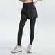 thumbnail image 2 of Leggings elásticos de cintura alta para mujer, pantalones falsos de dos piezas con bolsillos, ropa deportiva, mallas para correr, ropa de gimnasio y Yoga, 2 of 5