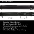 thumbnail image 4 of Action ACN22 2x2 Ballistic Hard Pool Cue Case Billiard Stick Bag Billiards Cues, 4 of 8