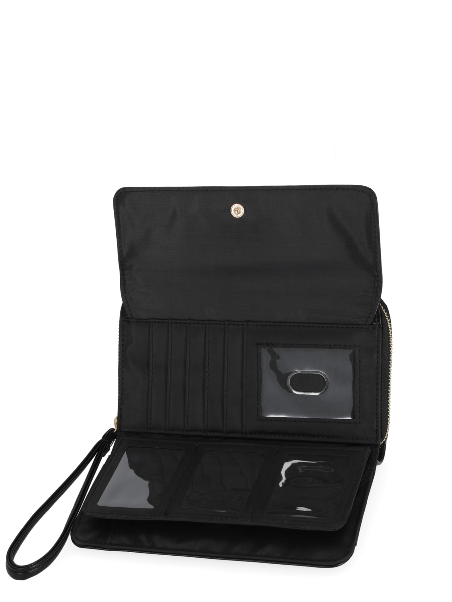 Time and Tru Women's Ainsley Bulk Clutch, Solid Black