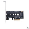 thumbnail image 2 of PCIe Adaptateur SSD 3.0 x 4 vers M.2 (NGFF) avec Support Profil Bas et Complet, M.2 Solid-State vers PCIe 3.0 x 4 Carte d'Extension Haute Vitesse M2 NGFF vers PCI-E Carte Adaptateur SSD, 2 Pcs, 2 of 3