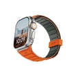 thumbnail image 3 of UAG Apple Watch Band 49/46/45/44mm iWatch Series Ultra 1-3/4-11/SE 1-3, Silicone Double Side Reversible Magnetic Band Watch Strap, Pathfinder Olive/Orange, 3 of 9