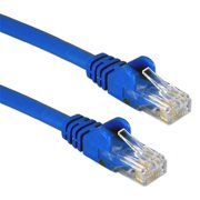 QVS CC715-03BL 3 ft. CAT6 Gigabit Flexible Molded Blue Patch Cord