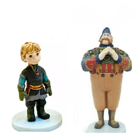Oaken & Prince Kristoff Baby Toddler Pvc Cake Topper Figure Frozen 3” Figurine