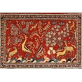 thumbnail image 1 of Ahgly Company Indoor Rectangle Traditional Orange Brown Animal Area Rugs, 2' x 5', 1 of 6