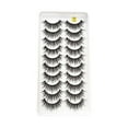 thumbnail image 6 of COCEQUC 10Pairs Long Cross False Eyelashes Fake Thick Black Eye Lashes Dense Nice Lot W2 D8U1, 6 of 6