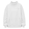 thumbnail image 3 of Mnyotv Girls Cat Pouch Sweatshirt Fleece Lined Long Sleeve Hoodless Pullover Sweatshirts with Pet Pockets Size 11-12 Years, 3 of 5