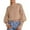 Khaki, variant on Womens Pullover Knit Sweater Top Women's Casual Knitted Pullover Sweater with Long Batwing Sleeves and Soft Ribbed Texture for Everyday Comfort