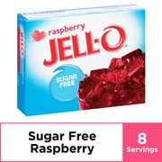 (3 pack) (3 Pack) Jell-O Raspberry Sugar Free Gelatin Mix, 0.6 oz Box