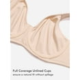 thumbnail image 4 of DELIMIRA Women's Inbarely Plus Full Coverage Bra Plus Size Underwire Unlined Seamless Bras, 4 of 5