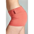 thumbnail image 6 of Essential Basic Junior Women Fold Over Low Rise Short Cotton Spandex Yoga Dance, 6 of 7
