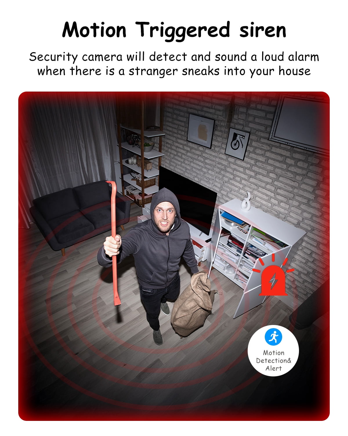 Oldtan WiFi Security Indoor Camera - 2.5K HD Baby Monitor for Home, 2-Way Audio, Auto Tracking