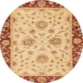 thumbnail image 1 of Ahgly Company Indoor Round Abstract Orange Oriental Area Rugs, 3' Round, 1 of 6