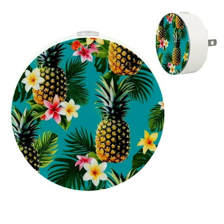 

YZUOUZY Bedside Lamps Bedroom Lamp Small Lamps Set of 2 Pineapples Tropical Flowers