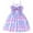 Purple, variant on Little Girls Dinosaur Dress Toddler Baby Pink Bowknot Summer Dresses Sundress 2T (Dino-311)
