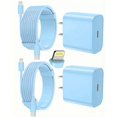 thumbnail image 1 of Cargador rápido para iPhone FEEL2NICE 12W, paquete de 2 con cables USB-C, 1 of 8