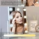 thumbnail image 3 of Espejo de Hollywood con luz Espejo de maquillaje iluminado grande Espejo de maquillaje de tocador Control táctil inteligente 3 colores Luz regulable Desmontable Aumento de 10X Rotación de 360 ° (Blan Namotu HMYH113, 3 of 6