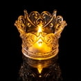 thumbnail image 6 of Aaihamo Vintage Glass Candle Holder, LED Electronic Candle Light, Ambient Desktop Decoration Night Light for Wedding, Party and Home Decor, 6 of 6