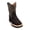 Brown, variant on Infant Kids Python Print Leather Cowboy Boot