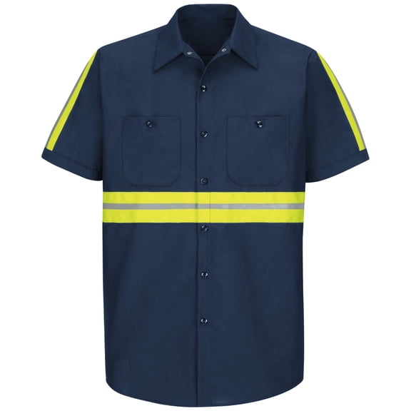 Short Sleeve Enhanced Visibility Industrial Work Shirt
