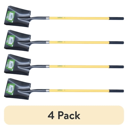 (4 pack) Expert Gardener 57.67" Fiberglass Long Handle Transfer Shovel