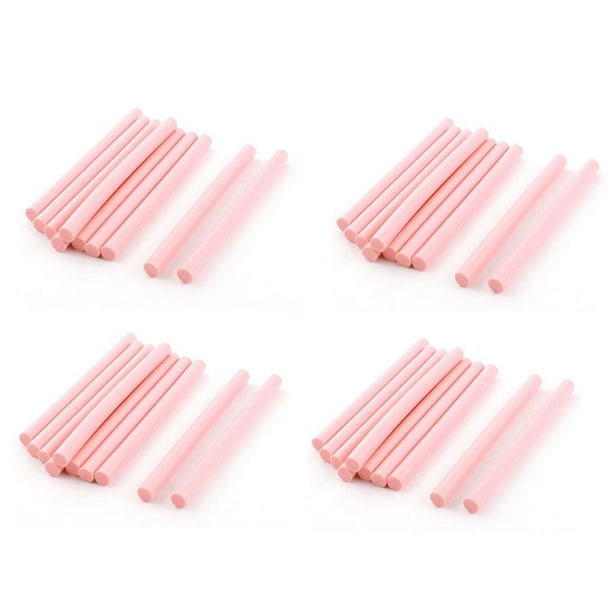 40Pcs Palillos Adhesivos de Pegamento de Fusión En Caliente de 100 mm x 7 mm para Pegamento En Caliente Pistola de Color Rosa