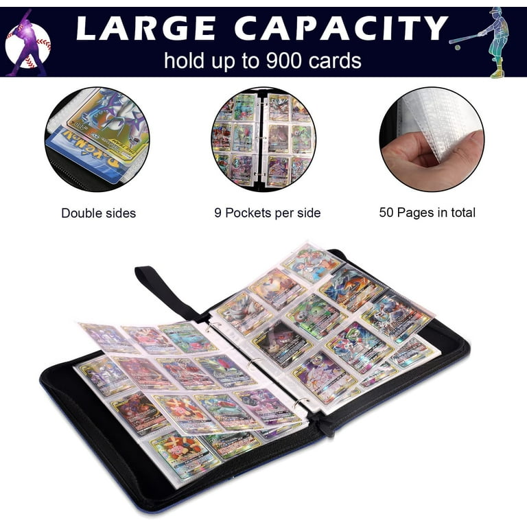 card guard binder 900 Amazon.com: TCGUARD Trading Card Binder, 9 Side Loading Pocket Card Album  Hold Up to 540 Cards, Zipper Binder for Cards Collection, TCG Card Holder  for Game Card, Sports Card, Yugioh, MTG etc. :