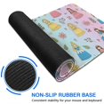 thumbnail image 6 of Long Mouse Pads for Desk,Rainbow Princess Flower Pattern Desk Mats on Top Of Desks, Desk Mouse Pad Extra Large with 3mm Non-Slip Base and Stitched Edge for Gaming,Office,Work,Home 31.5"x15.7", 6 of 6