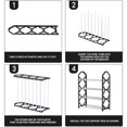 thumbnail image 4 of Black Shoe Rack 4 Tier, 16.3x7.3x21.4in Shoe Storage Shelf, Metal Standing Shoe Organizer for Bedroom Entryway Closet, Holds up to 24 Pairs Shoes, 4 of 8