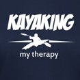thumbnail image 3 of CafePress - Kayaking My Therapy Women's Dark T Shirt - Women's Traditional Fit Dark T-Shirt, 3 of 4