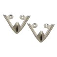 thumbnail image 4 of 2x2 Piezas De Protectores De Punta Para Zapatos De Mujer, Accesorios De Metal, Suministros Para Zapatos, Tapa De Punta Plateada, 4 of 8