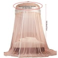 thumbnail image 3 of TOPRenddon Mosquito Net for Bed, King Size Bed Canopy Hanging Curtain Netting, Princess Round Hoop Sheer Bed Canopy for All Kids Baby Cribs and Adult Beds Fit Twin, Full, Queen, 3 of 6