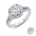 thumbnail image 4 of Lafonn Classic Sterling Silver Platinum Plated Lassire Simulated Diamond Ring (2.82 CTTW), 4 of 5