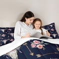 thumbnail image 5 of Homewish Bull Skull Full Size Comforter Sets 3-Piece for Boys Girls,Western Theme Bedding Comforter Set,Chic Floral Rose Lightweight Bedding Sets,Breathable Home Decor, 5 of 8