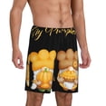 thumbnail image 2 of Fotbe Pumpkin Pie Gnome Pantalones Cortos de Pijama para Hombre, Ropa de Dormir, Pantalones de Pijama Cortos para Hombre-Large, 2 of 6