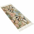 thumbnail image 2 of Farmhouse Birdhouse,Hallway Runner Rug 2x6ft,Vintage Spring Flower Plant Leaves Washable Woven Living Room Bedroom Kitchen Bathrom Carpet with Tassels,Indoor Outdoor Throw Door Mat for Entryway, 2 of 5