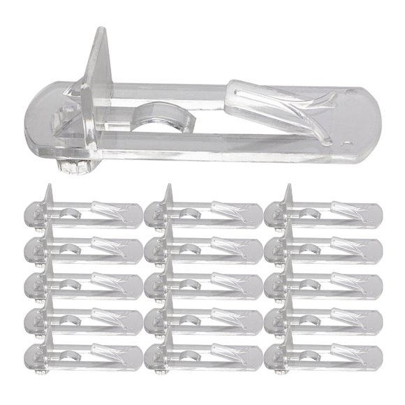FOLOYORI 30Ud Clips Transparent Para Estantes De Gabinetes Con Soporte Resistente Y Duradero Para Hogar