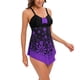thumbnail image 4 of Traje de baño de dos piezas con tiras en la espalda y estampado conservador para mujer Traje de baño Fridja nalpqowj56436, 4 of 6