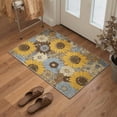 thumbnail image 5 of KUETH 8X10 Vintage Floral Area Rugs Machine Washable Rugs for Living Room, Non Slip Flat Pile Rug with Rubber Backing, Boho Rug for Entryway Bedroom Dining Room Home Office, 5 of 5