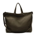 thumbnail image 2 of Bolsa de lona de gran capacidad para mujer con correa ajustable para el hombro, cierre superior con cremallera, bolso casual para trabajo, escuela, viajes y compras, 44 x 33 x 16 cm, 2 of 6
