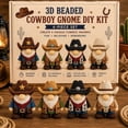 thumbnail image 2 of 3D Beaded Gnome Craft Kit,DIY Handmade Bead Art Set for Kids,Teens & Adults,Beginner-Friendly Craft Activity with Full Materials & Instructions (#006), 2 of 13