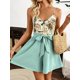 thumbnail image 4 of Elegant Women'S Floral Print Sleeveless Romper with Bow Detail - Chic Polyester Midi Dress Jumpsuit, Machine Washable, Non-Sheer, 4 of 4