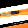 thumbnail image 4 of 1000x Bulk Small Neon Orange Utility Knife Box Cutters Snap Off Blade 9MM Blade, 4 of 7