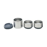 (2 pack) Mainstays Stacking Food Jar Insulated Food Storage Container, Stainless Steel, Round, 41 oz, Ideal Use for Workday Meals and Travel to Keep Meals Hot and Cold