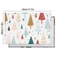 thumbnail image 6 of White Christmas Tree Pattern Summer Placemats Table Placemats Set Of 4-Linen Kitchen Washable Placemats Table Mats 11.8"x17.7" Non-Slip Heat Resistant, 6 of 6